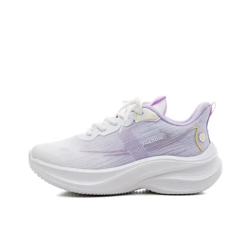 HUANQIU Амортизаторы Shock Slip-resistant Abrasion-resistant Низкий топ Повседневные Беговые кроссовки Женские Белый Фиолетовый