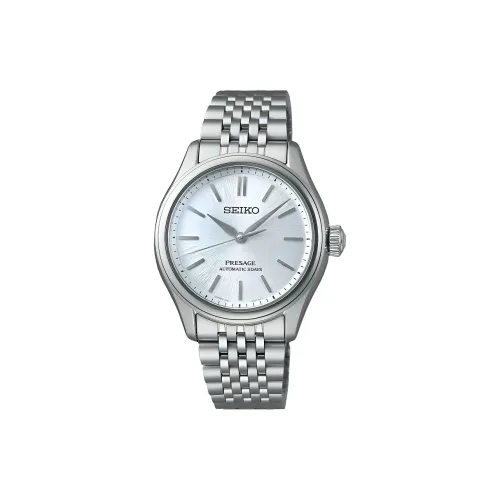 SEIKO Автоматический Механический Movement Женские Часы 36 мм Серебряные
