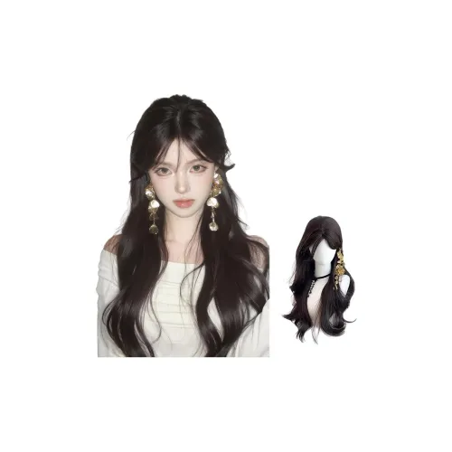 FYOSEE Балет Парики Средний Разделение Фигурка С Восемью Лоскутами Большой Вав Длинные Локоны