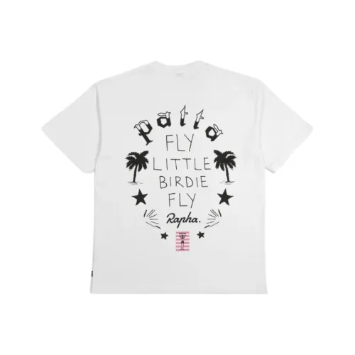 PATTA Rapha Collaboration Белая Унисекс Футболка