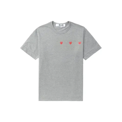 CDG Play SS24 T-Shirt Унисекс Серый