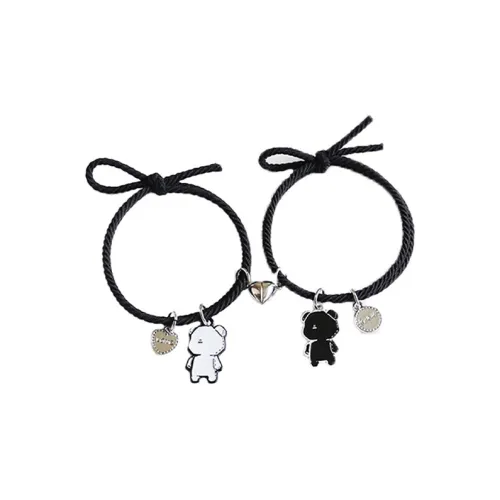 Высокая эластичность резиновая лента + сплав капля масла подвеска + нержавеющая сталь LOOP + магнит аксессуары резинки-спирали для волос унисекс