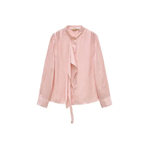 INSUN Светло-розовые Женские Рубашки
