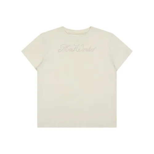 MostwantedLab Мягкая бежевая пряжа Женские футболки