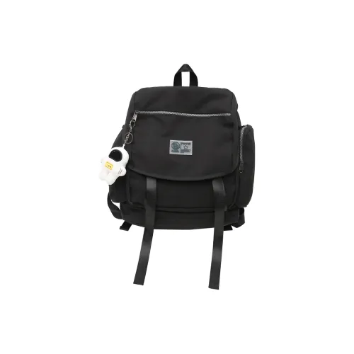 Wolfhorse Нейлон Рюкзак Унисекс Черный Белый Серый Узор Черный Многоцветный