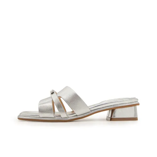 FED Slip-resistant Abrasion-resistant Слипоны Женские Серебряные