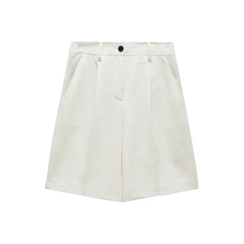 INSUN Белые Женские Повседневные Шорты