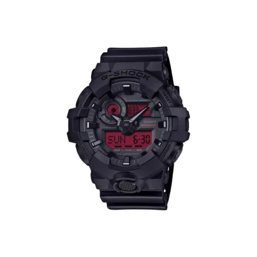CASIO G SHOCK Collection Кварцевый механизм Смольный ремешок Часы Мужские Красный циферблат часов