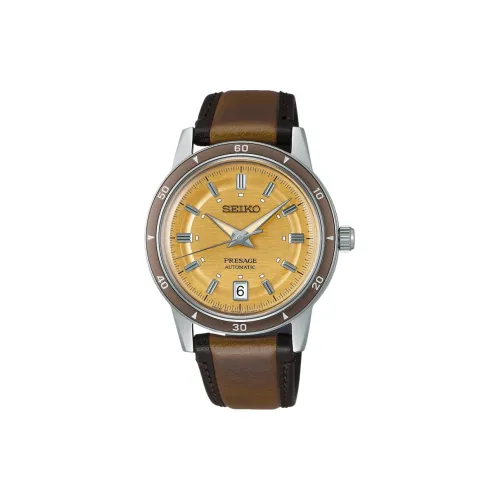 SEIKO Автоматический Механический Механизм Мужские Часы 46,2 мм Желтый