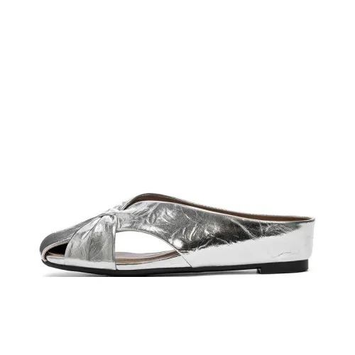 Daphne Кожаный Пэчворк Тихие Домашние тапочки Женские