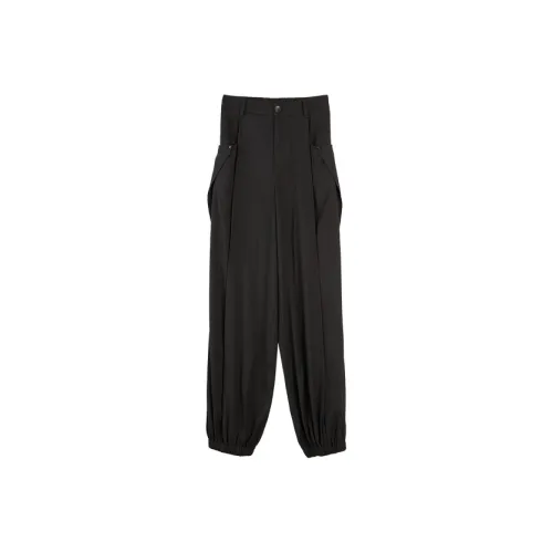 ELLE Черные Женские Повседневные Брюки