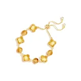 Счастливый браслет с четырехлистным клевером [Желтый]