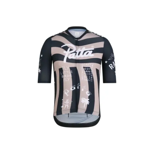 Patta co-brand Rapha Collaboration Черный/Каменный цвет Мужская Велосипедная Одежда