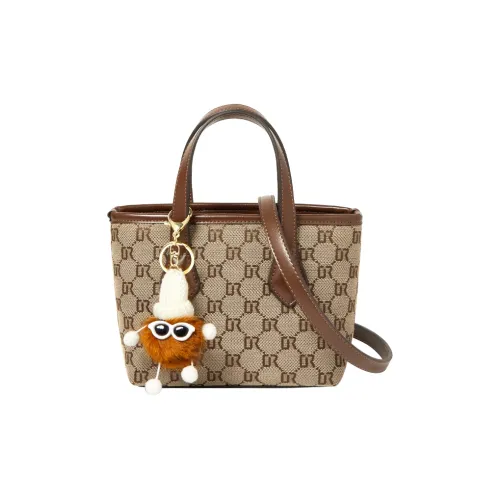 Narandu Ткань Корзинка-сумка Сумка Сумка через плечо Сумка через плечо Маленькая Женская Кофейная