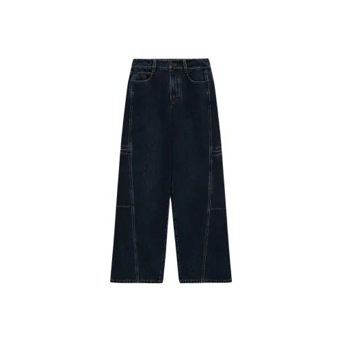 INSUN Глубокий морской синий Женские джинсы