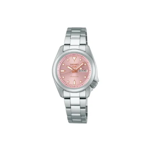SEIKO Автоматический Механический Movement Женские Часы 28 мм Розовые