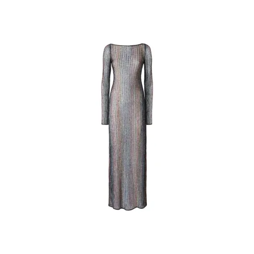 Missoni Многоцветные Женские Длинные Платья с Рукавами