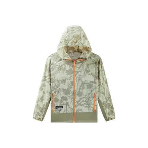 Antakids x ZHONGGUOGUOJIADILI Туристическая одежда Гречиха Зеленый Полный принт Подростки