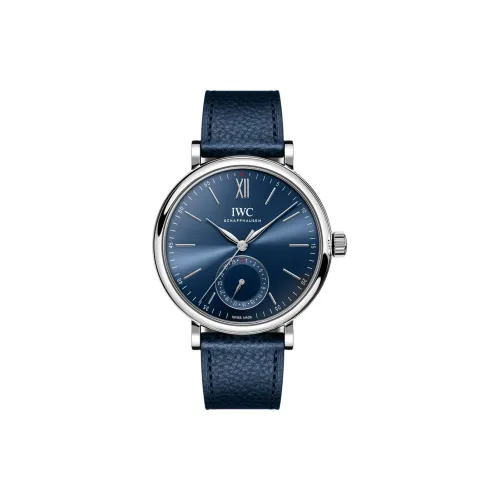 IWC Автоматический Механический Механизм Мужские Часы 39 мм Синий