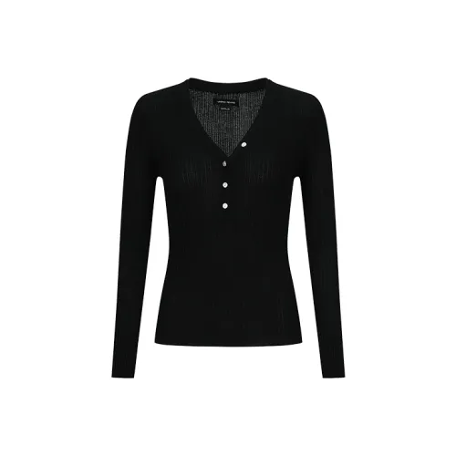 URBAN REVIVO Глубокий черный Женский трикотаж