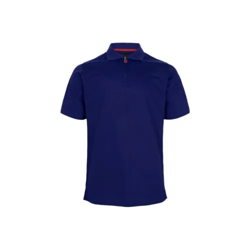 KITON Мужская поло рубашка синего цвета