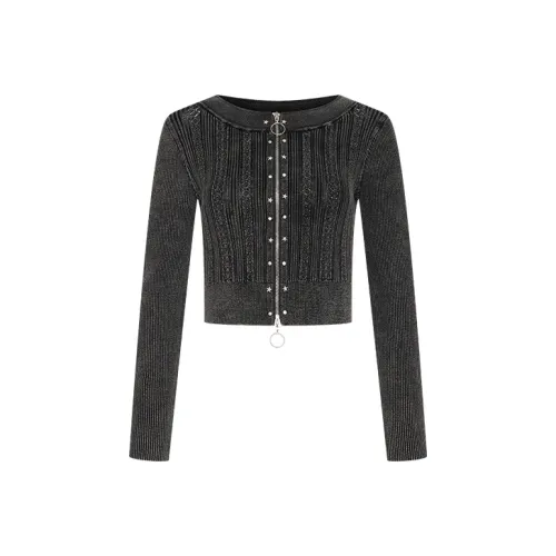 URBAN REVIVO Глубокий черный Женский трикотаж