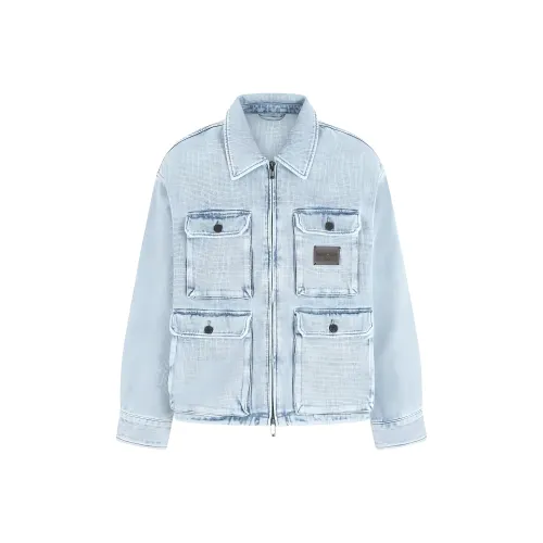 EMPORIO ARMANI Denim Jacket Men's Light Blue