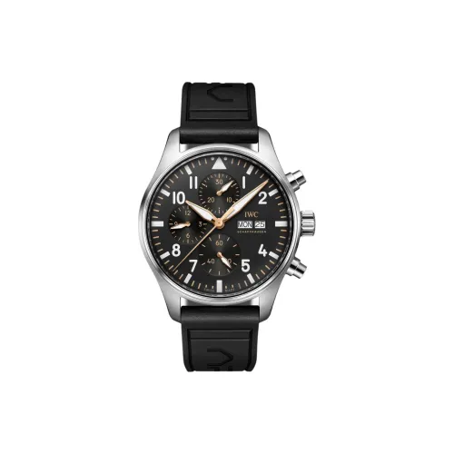 IWC Автоматический Механический Механизм Мужские Часы 41 мм Черный