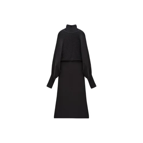 INSUN Длинное платье с длинными рукавами женское