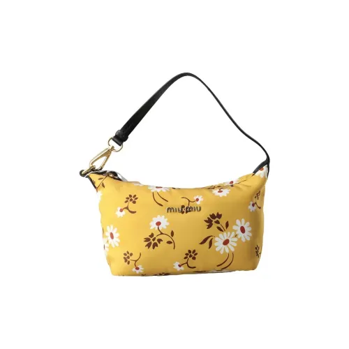MIU MIU Холст Сумка через плечо Женская Желтая