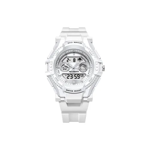 Hello Kitty Hello Kitty Спортивные Водонепроницаемые Кварцевые Часы Женские Часы Белый Циферблат