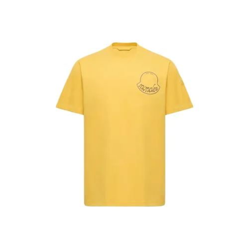 MONCLER Желтые Мужские T-рубашки