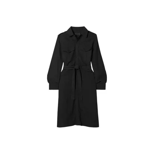 NILI LOTAN Длинное платье с длинными рукавами женское черное