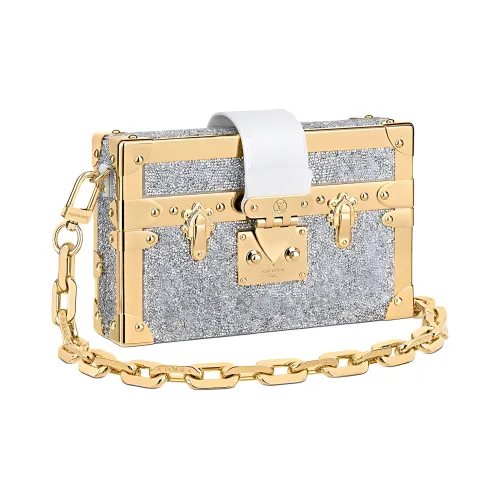 LOUIS VUITTON PETITE MALLE Стандартный Женский Серебряный