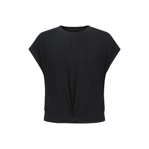 JZ. ANNAKRO Простая черная женская футболка