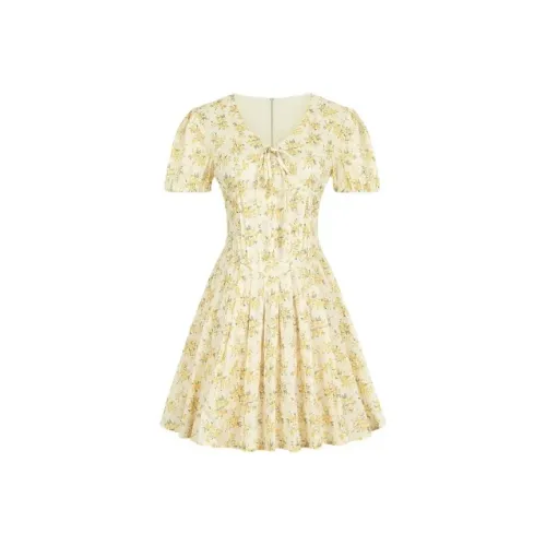 MTHE Короткий рукав Платье Женское