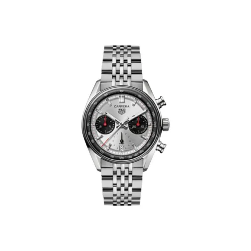 TAG Heuer Carrera Collection Автоматический Механический Механизм Мужские Часы Часы 39 мм Серебристый Циферблат