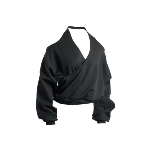 NATHANIA Черные Женские T-рубашки