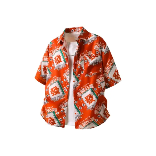 YEARNED Красная унисекс рубашка