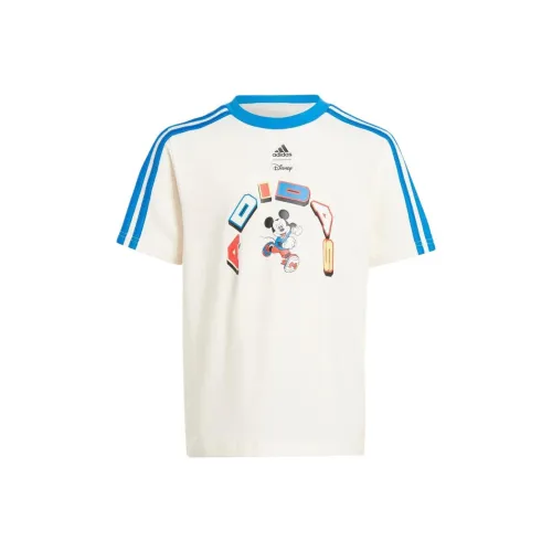 Adidas T-Shirt Розовый Белый Авиационный Синий Детский