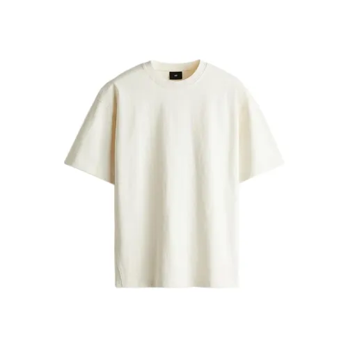H&M Белые Мужские T-рубашки