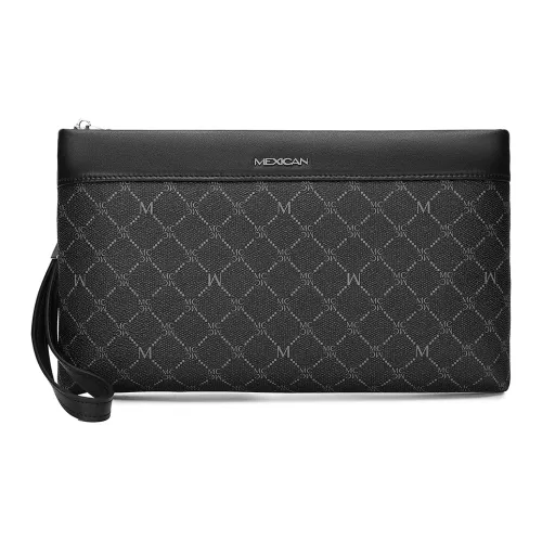 MEXICAN Поливинилхлорид Кожа с Синтетической Кожей Клатч Мужской Черный