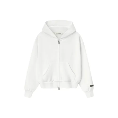 Fear Of God Essentials SS25 WOMEN'SS Классический ZIP UP Толстовка Свитшот Женские