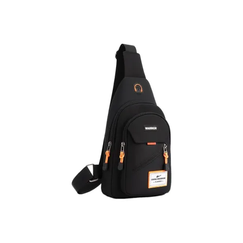 Warrior Нейлоновая сумка Sling унисекс черного цвета