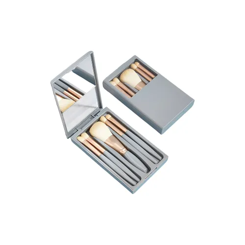 YUMOYUAN Morandi Цвет Портативная Модель с Зеркальцем Многофункциональные Кисти для Макияжа