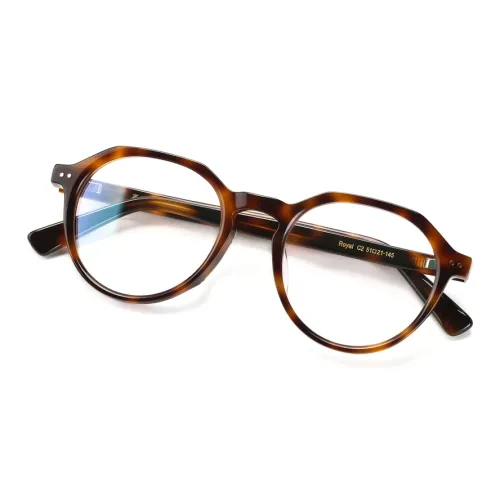 QINGZHIZUO Пластина Овал Оправы для очков Унисекс Черепаховый Черный