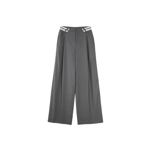 Elle Средне-серые Женские Повседневные Брюки