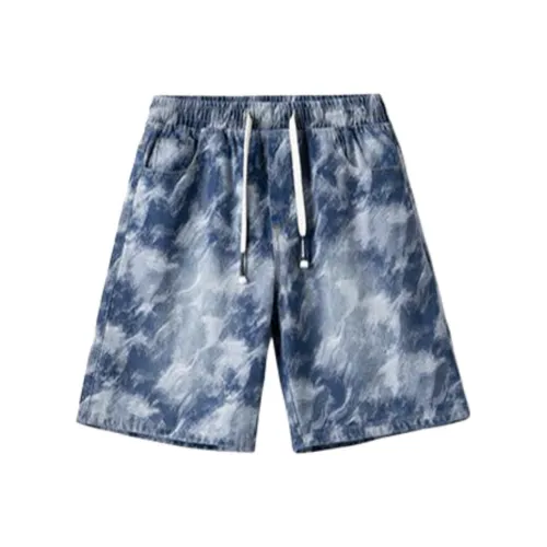 YOUSEKOO Синие Унисекс Повседневные шорты