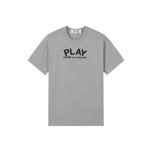 CDG Play T-Shirt Унисекс Топ Серый