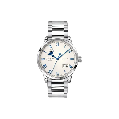 Glashütte Original Автоматический Механический Часы Мужские SENATOR 40 мм Белые
